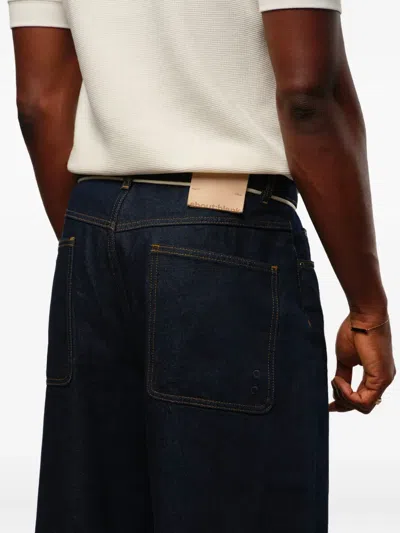 Aboutblank Felled-seam Wide-leg Jeans In Blue