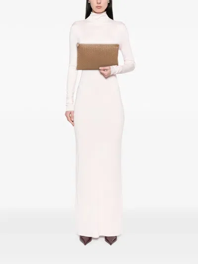 Pre-owned Bottega Veneta 2012-2025 Nappa Intrecciato Clutch Bag In Brown