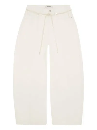 Aboutblank Felled-seam Wide-leg Jeans In White