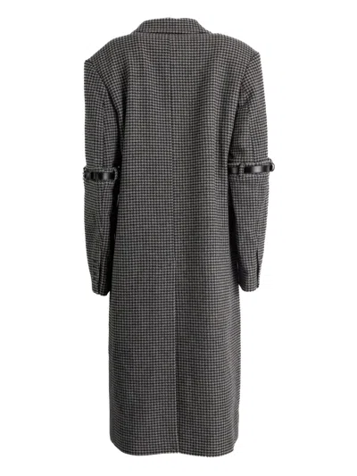 Coperni Thousand Birds Wool And Cashmere Coat In Gray