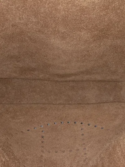 Pre-owned Hermes 2018 Clemence Evelyne Iii 29 Crossbody Bag In Brown