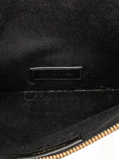 Pre-owned Saint Laurent 2020 Croc Embossed Leather Tiny Monogram Zipped Tablet Holder Clutch Bag In Brown