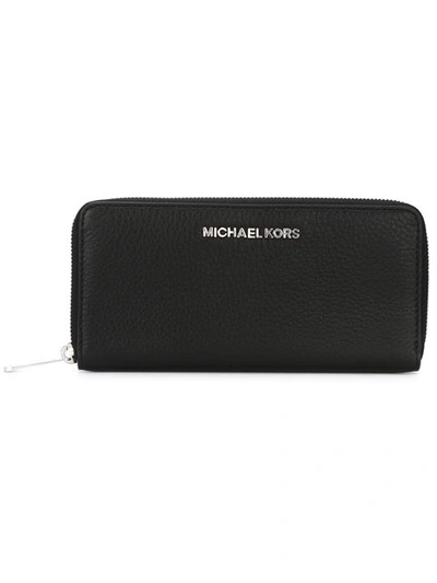 Michael Michael Kors 'jet Set Travel' Continental Wallet In Black