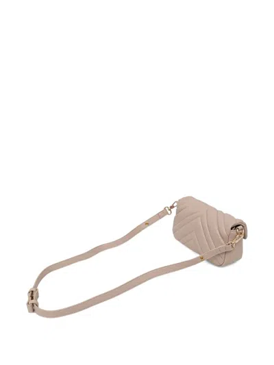 Liu •jo Chevron-pattern Satchel In Neutral