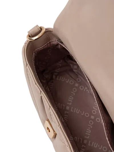 Liu •jo Chevron-pattern Satchel In Neutral