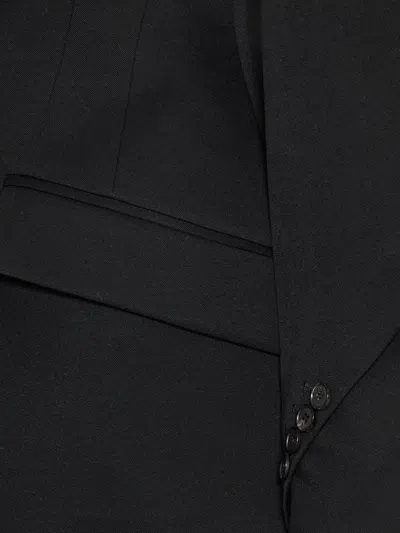 Givenchy Wool Single-breasted Jacket In Black