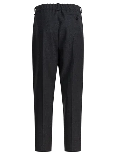 Givenchy Wool Tailored Pants Trousers Grey In Gray