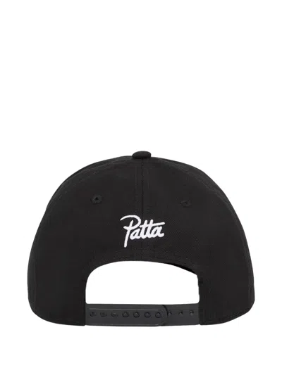 Patta Logo-embroidered Baseball Cap In Black