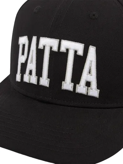 Patta Logo-embroidered Baseball Cap In Black