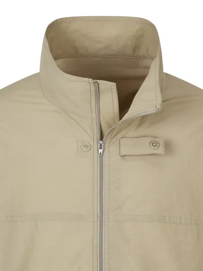 Studio Tomboy Detachable-sleeve Zip-front Jacket In Neutral