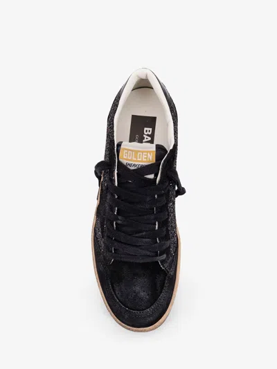 Golden Goose Sneakers Ball-star In Suede E Glitter In Black