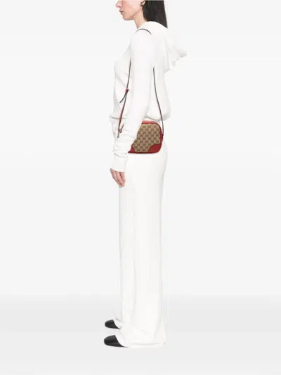 Pre-owned Gucci 2000-2015 Gg Canvas Bree Crossbody Bag In Brown