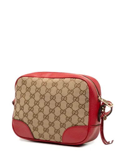Pre-owned Gucci 2000-2015 Gg Canvas Bree Crossbody Bag In Brown