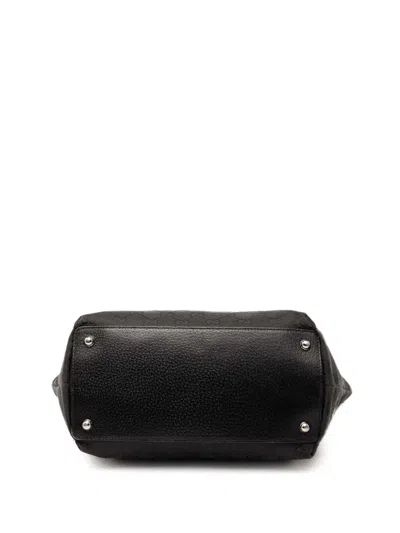 Pre-owned Gucci 2000-2015 Gg Canvas Eclipse Tote Bag In Black