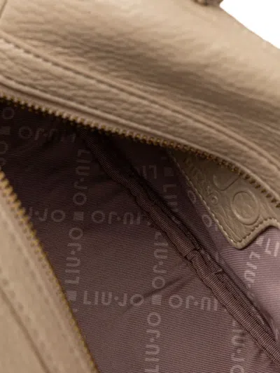 Liu •jo Top-handle Charm-detail Satchel In Neutral
