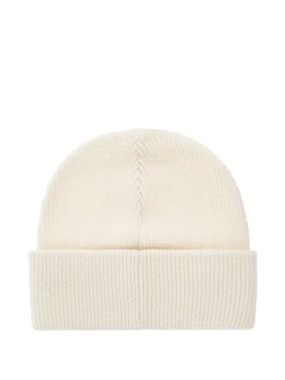 Coach Embossed Beanie Hat In White