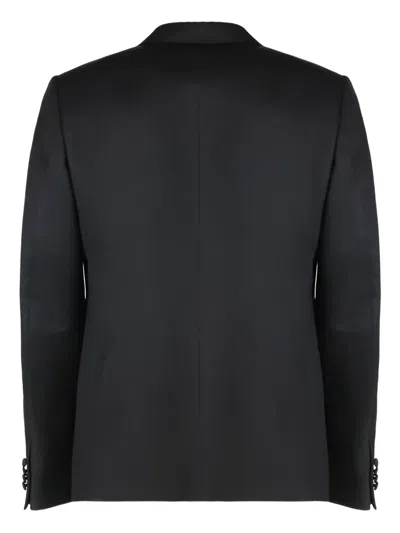Zegna Single-breasted Two-piece Suit In Black