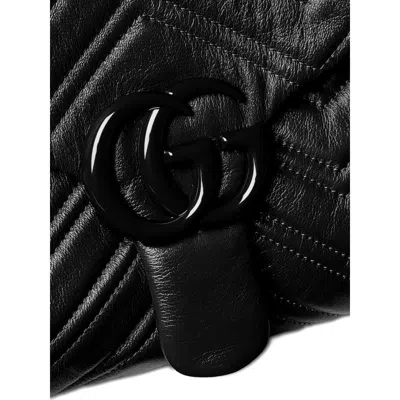 Gucci Gg Marmont Medium Shoulder Bag In Black
