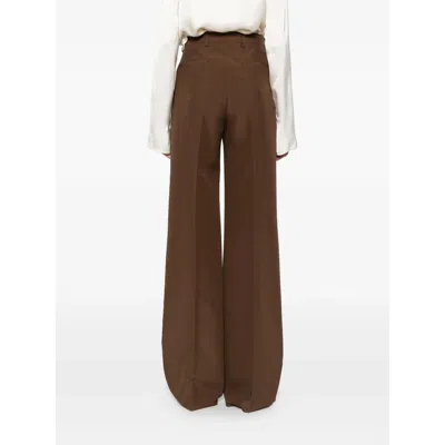 Gucci Pressed-crease Trousers In Brown