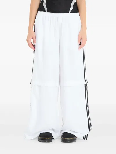 Adidas Originals Three-stripe Adilenium Track Trousers In White