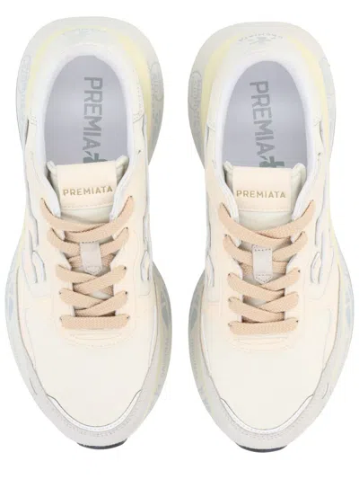 Premiata Lauryn 7788k Leather Sneakers In White
