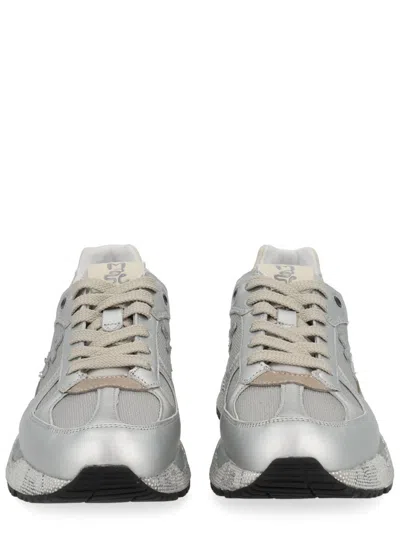 Premiata Mase-d Silver Sneakers In White