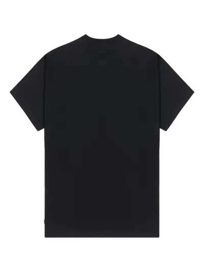 Patta Floral-logo T-shirt In Black