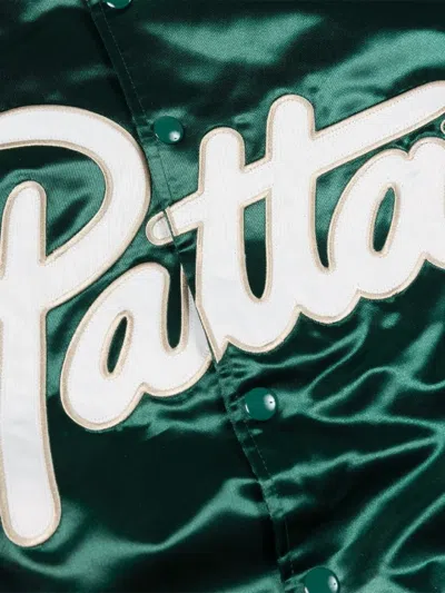 Patta Button-fastening Bomber Jacket In Green