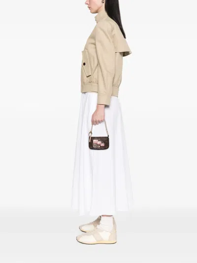 Pre-owned Louis Vuitton 2010 Monogram Affiche Mini Pochette Accessoires Handbag In Brown