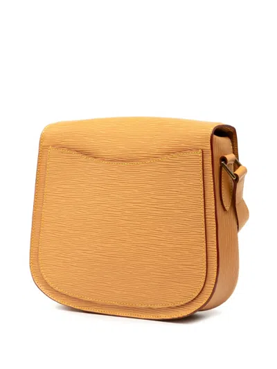 Pre-owned Louis Vuitton 2008 Epi Saint Cloud Gm Crossbody Bag In Yellow
