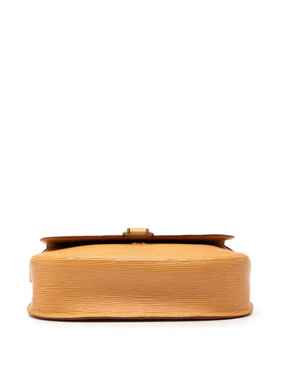 Pre-owned Louis Vuitton 2008 Epi Saint Cloud Gm Crossbody Bag In Yellow