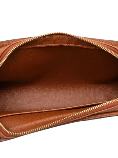 Pre-owned Louis Vuitton 2003 Monogram Orsay Clutch Bag In Brown