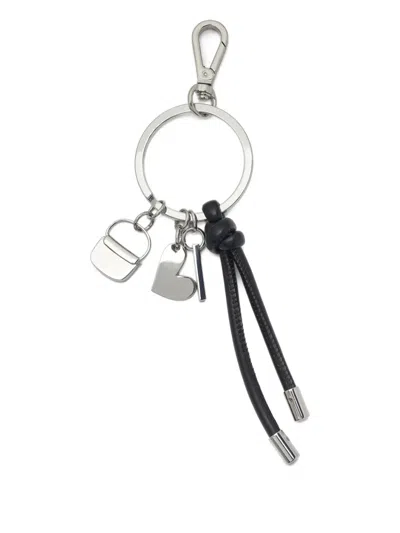 Diesel Heart Charms Keyring In Multi