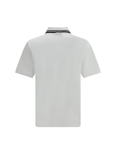 Gucci Stretch Piquet Polo Shirt With Striped Print In White