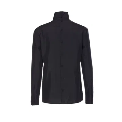 Gucci Technical Panama Shirt Shirt And Blouse Black In Black