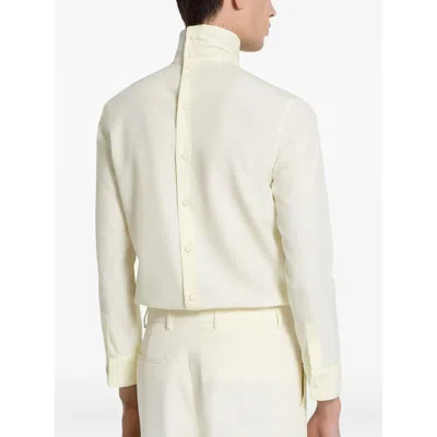 Gucci Technical Panama Shirt Shirt And Blouse White In White