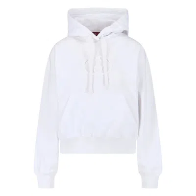 Gucci Hooded Sweatshirt With Long Sleeves And Pocket In White