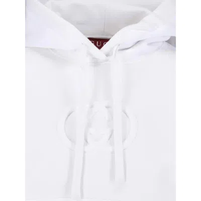 Gucci Hooded Sweatshirt With Long Sleeves And Pocket In White