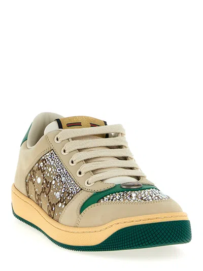 Gucci Screener Sneakers Multicolor In Brown