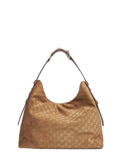Gucci Brown  Beatrix Large Shopping Bag<br/> In Pattern