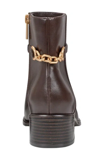 Bandolino Women's Despina Block Heel Ankle Booties In Brown