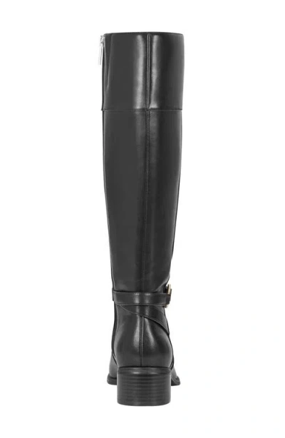 Bandolino Dennie3wc Womens Wide Calf Manmade Mid-calf Boots In Black