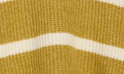 Cyrus Stripe Hooded Sweater In Green