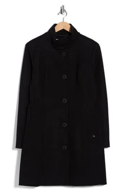 Calvin Klein Stand Collar Coat In Multi