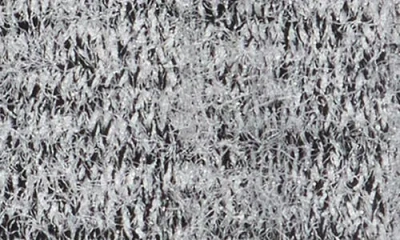 Renee C Open Front Fuzzy Knit Cardigan In Black