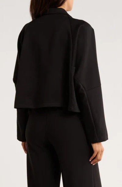 Patrizia Luca Boxy Crop Jacket In Black
