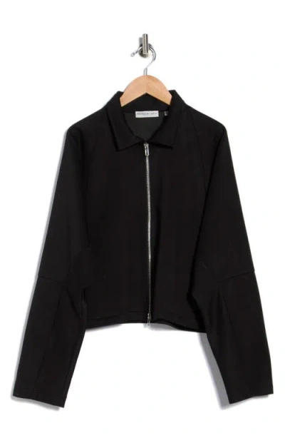 Patrizia Luca Boxy Crop Jacket In Black