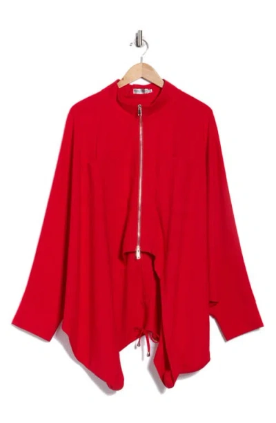 Patrizia Luca Cocoon Jacket In Red