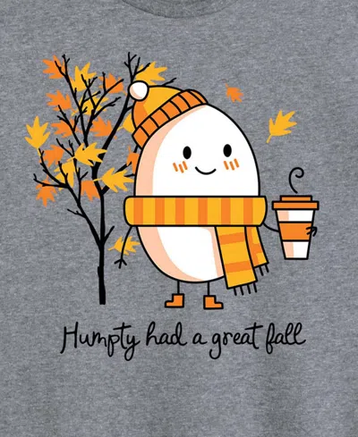 Hybrid Apparel Plus Sizehumpty Dumpty Women's Short Sleeve Graphic T-shirts In Gray
