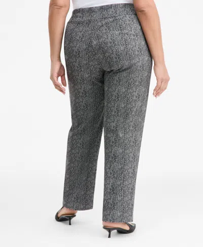 Inc International Concepts Plus Size Mid-rise Jacquard Pants, Macy's Exclusive In Multi